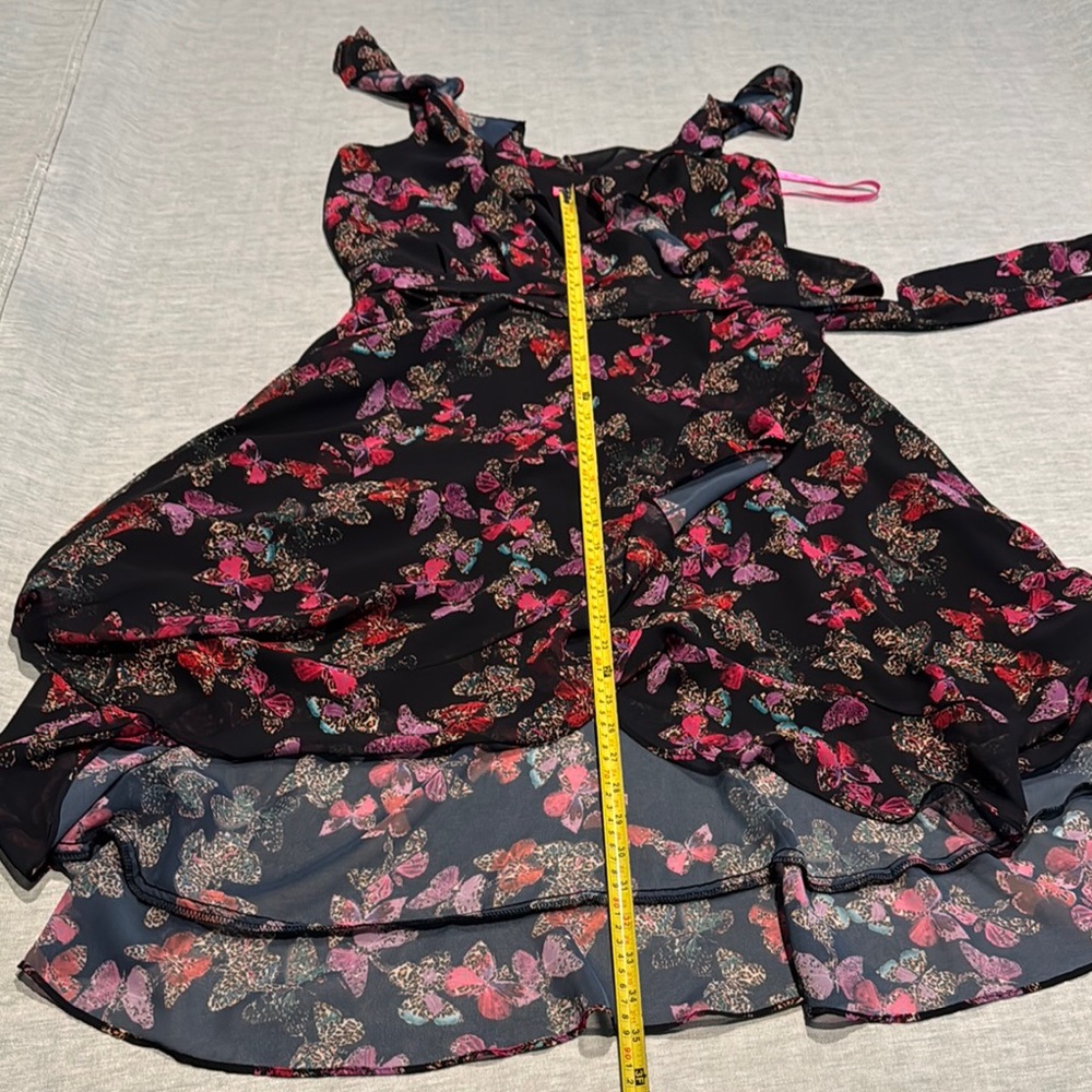 Betsey Johnson Pink and Red Ruffled Asymmetrical Sundress - Picture 10 of 15